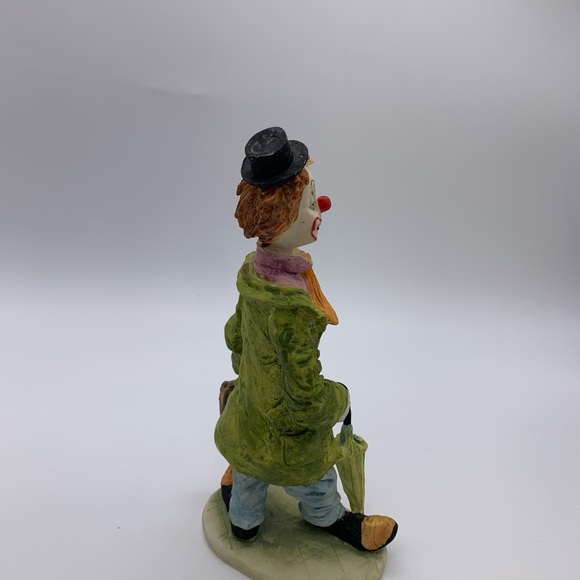 Ceramic Morelia Banker Clown Figurine Sculpture 9-1/2” Vintage - Picture 4 of 13